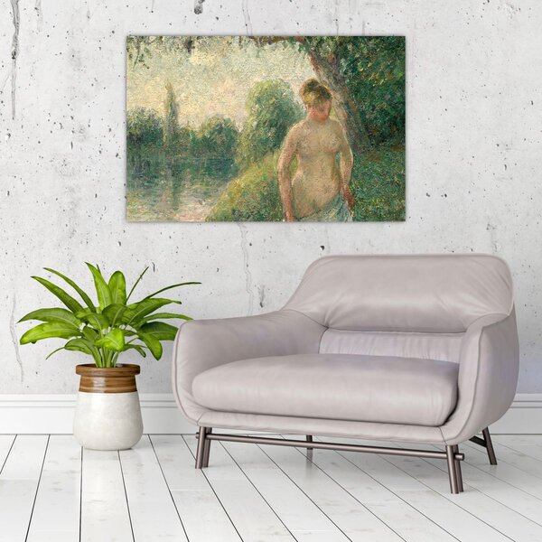 Kép - Camille Pissarro, The Bather, reprodukciók (90x60 cm)