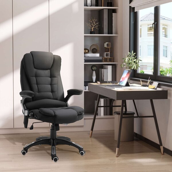 Vinsetto irodai Szék masszázzsal, 67x74x107-116cm, Fekete