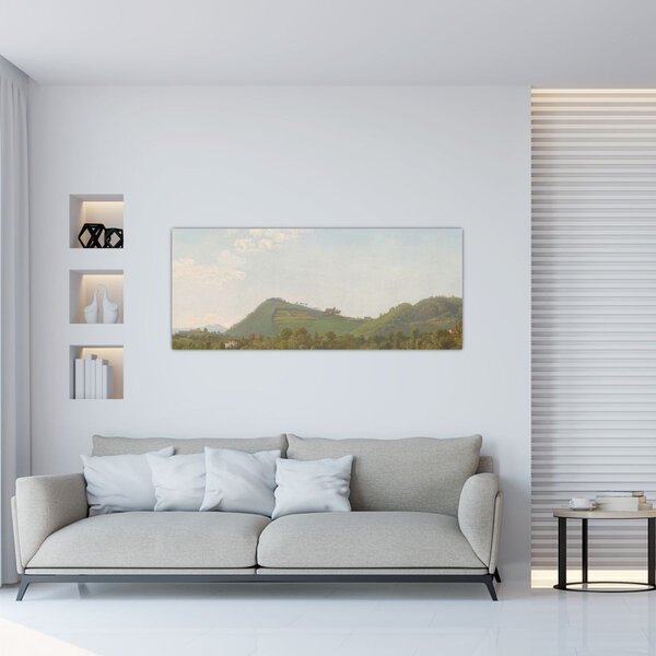 Kép - Simon Denis, View Near Naples, reprodukciók (120x50 cm)