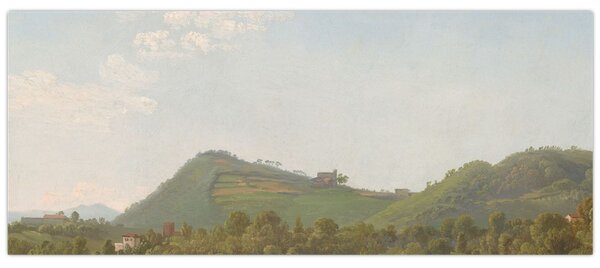 Kép - Simon Denis, View Near Naples, reprodukciók (120x50 cm)