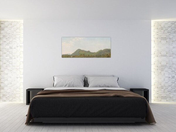 Kép - Simon Denis, View Near Naples, reprodukciók (120x50 cm)