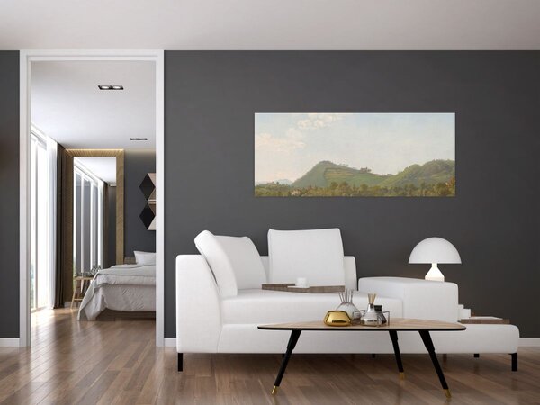 Kép - Simon Denis, View Near Naples, reprodukciók (120x50 cm)