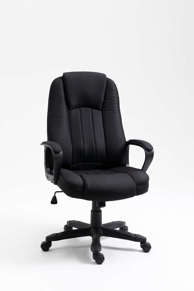 Vinsetto masszázsfotel USB csatlakozóval, hintaszék és forgószék 2 ponton, állítható magasság, 60x74x106-116cm, fekete