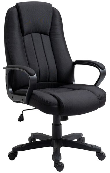 Vinsetto masszázsfotel USB csatlakozóval, hintaszék és forgószék 2 ponton, állítható magasság, 60x74x106-116cm, fekete