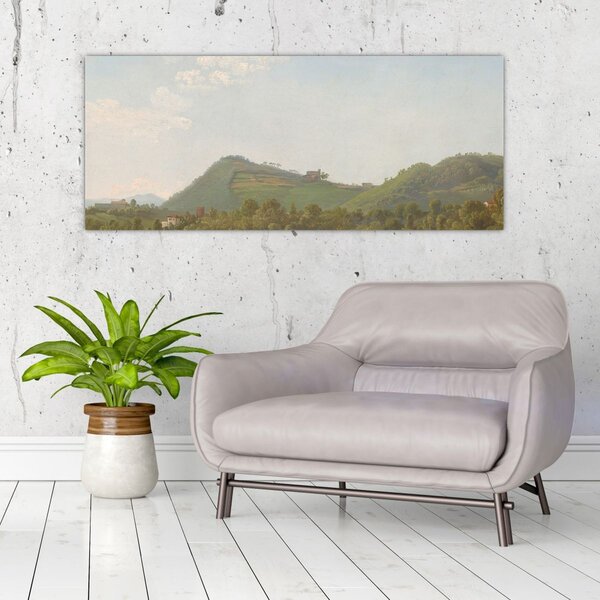 Kép - Simon Denis, View Near Naples, reprodukciók (120x50 cm)