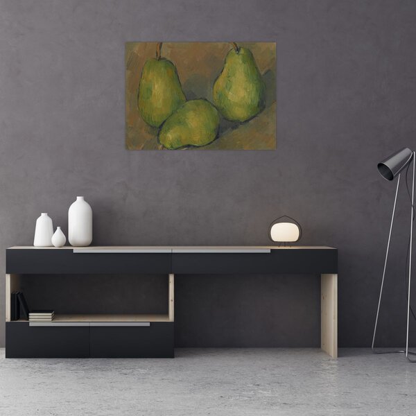Kép - Paul Cézanne, Three Pears, reprodukciók (70x50 cm)