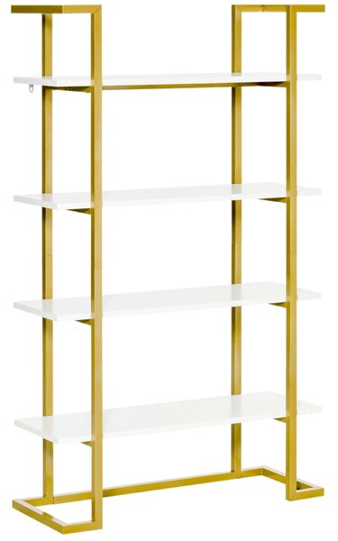 Polc, Homcom, Acél/MDF, Arany