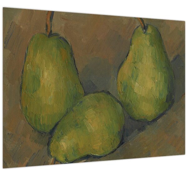 Kép - Paul Cézanne, Three Pears, reprodukciók (70x50 cm)