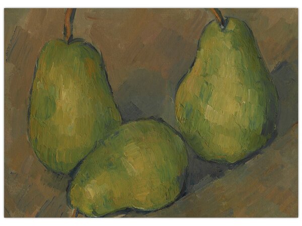 Kép - Paul Cézanne, Three Pears, reprodukciók (70x50 cm)