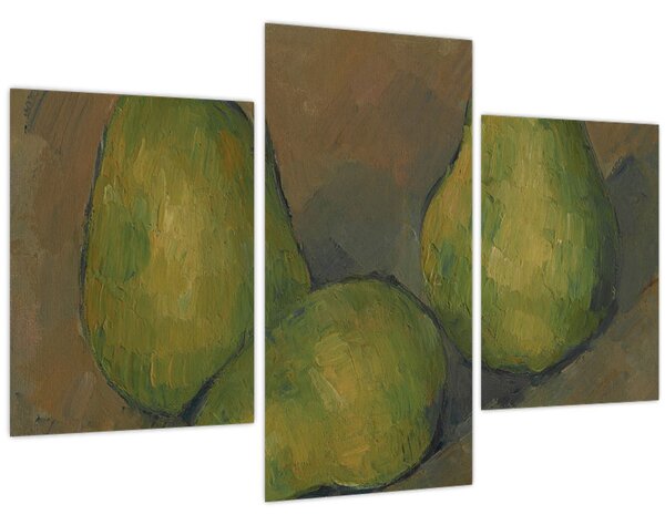 Kép - Paul Cézanne, Three Pears, reprodukciók (90x60 cm)