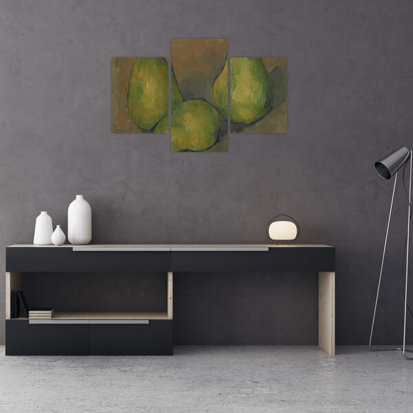 Kép - Paul Cézanne, Three Pears, reprodukciók (90x60 cm)