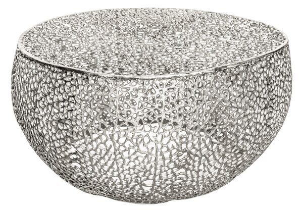 Dohányzóasztal BREGENZ 80 cm - ezüst