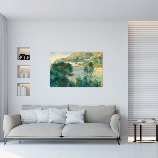 Kép - Auguste Renoir, View of Monte Carlo from Cap Martin, reprodukciók (90x60 cm)