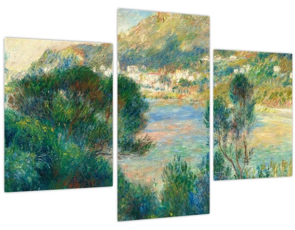 Kép - Auguste Renoir, View of Monte Carlo from Cap Martin, reprodukciók (90x60 cm)