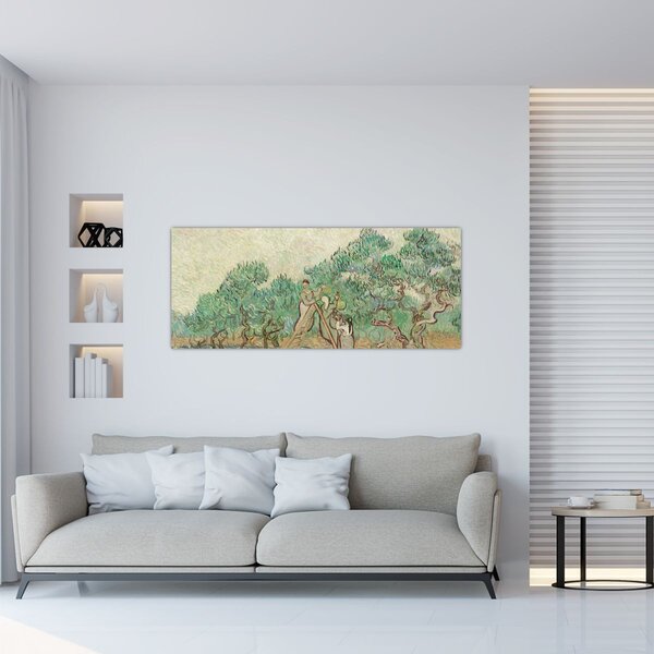 Kép - Vincent van Gogh, The Olive Orchard, reprodukciók (120x50 cm)