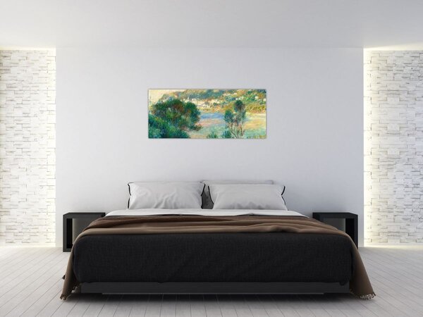 Kép - Auguste Renoir, View of Monte Carlo from Cap Martin, reprodukciók (120x50 cm)