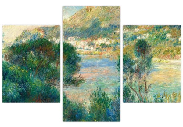 Kép - Auguste Renoir, View of Monte Carlo from Cap Martin, reprodukciók (90x60 cm)