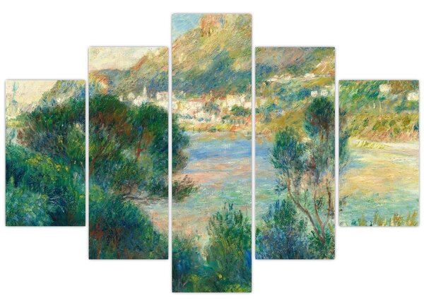Kép - Auguste Renoir, View of Monte Carlo from Cap Martin, reprodukciók (150x105 cm)