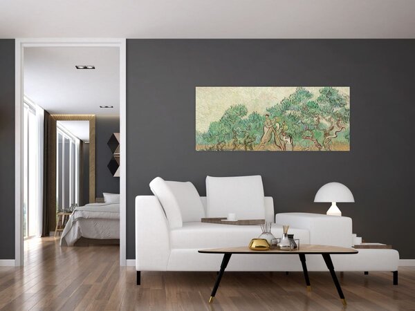 Kép - Vincent van Gogh, The Olive Orchard, reprodukciók (120x50 cm)