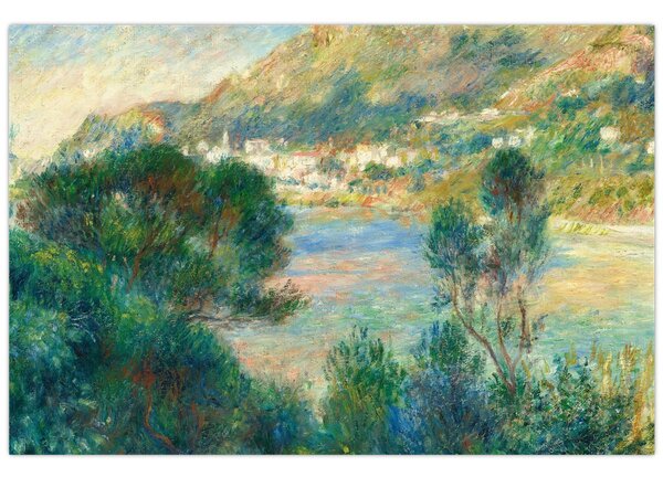 Kép - Auguste Renoir, View of Monte Carlo from Cap Martin, reprodukciók (90x60 cm)