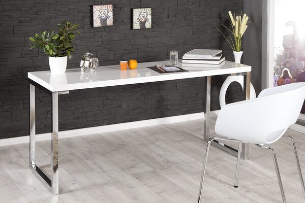 WHITE DESK fehér íróasztal 160cm