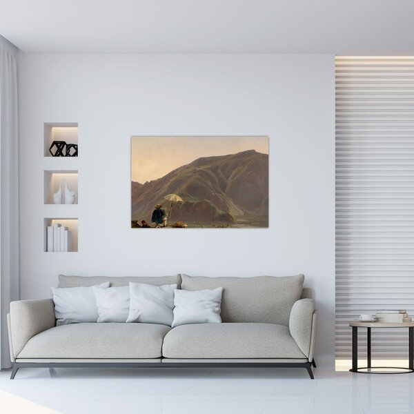 Kép - Jules Coignet, View of Bozen with a Painter, reprodukciók (90x60 cm)