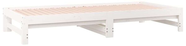 VidaXL fehér tömör fenyőfa kihúzható kanapéágy 2 x (90 x 200) cm