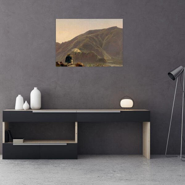Kép - Jules Coignet, View of Bozen with a Painter, reprodukciók (70x50 cm)