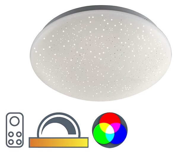 Modern mennyezeti lámpa fehér csillaghatással, LED - Bex