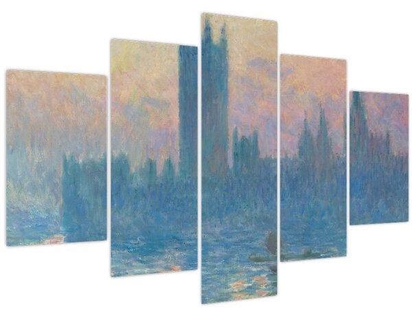 Kép - Claude Monet, The Houses of Parliament, Sunset, reprodukciók (150x105 cm)