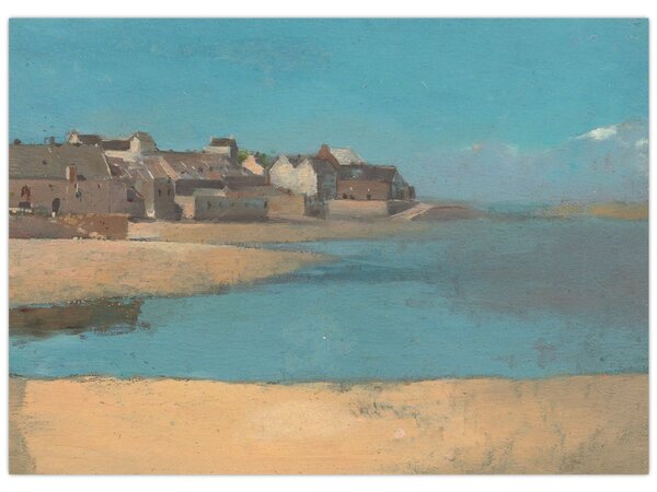 Kép - Odilon Redon, Village by the Sea in Brittany, reprodukciók (70x50 cm)