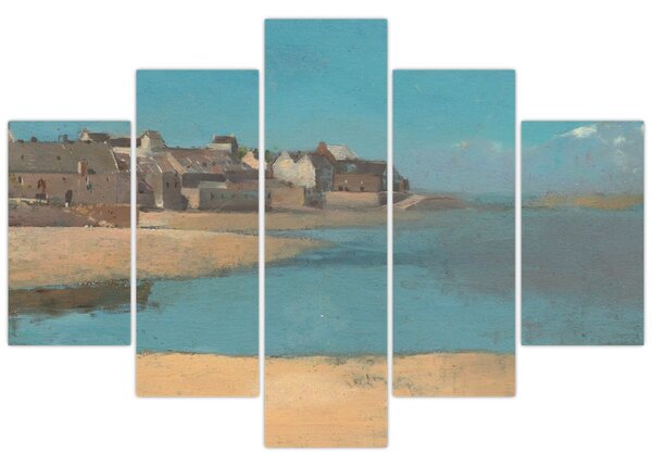 Kép - Odilon Redon, Village by the Sea in Brittany, reprodukciók (150x105 cm)