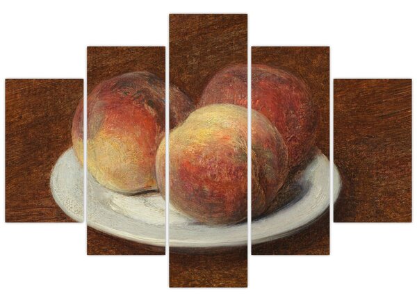 Kép - Henri Fantin-Latour, Three Peaches on a Plate, reprodukciók (150x105 cm)