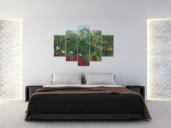 Kép - Henri Rousseau, Tropical Forest with Monkeys, reprodukciók (150x105 cm)