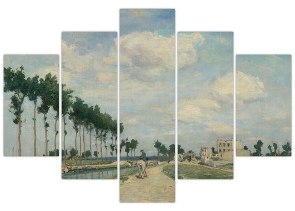 Kép - Johan Barthold Jongkind, The Towpath, reprodukciók (150x105 cm)