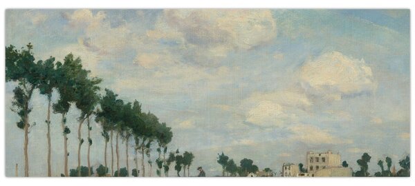 Kép - Johan Barthold Jongkind, The Towpath, reprodukciók (120x50 cm)