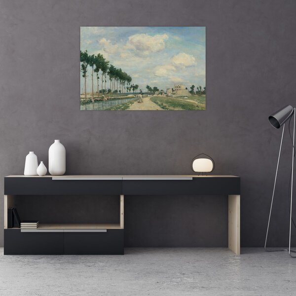 Kép - Johan Barthold Jongkind, The Towpath, reprodukciók (90x60 cm)