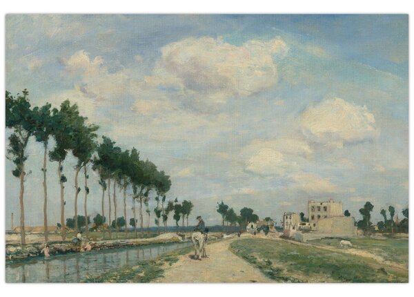Kép - Johan Barthold Jongkind, The Towpath, reprodukciók (90x60 cm)