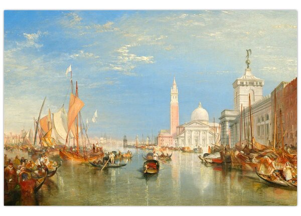 Kép - Joseph Mallord William Turner, Venice the Dogana and San Giorgio Maggiore, reprodukciók (90x60 cm)