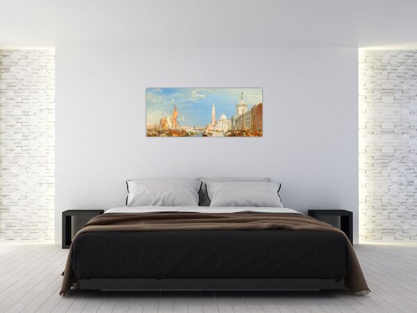 Kép - Joseph Mallord William Turner, Venice the Dogana and San Giorgio Maggiore, reprodukciók (120x50 cm)