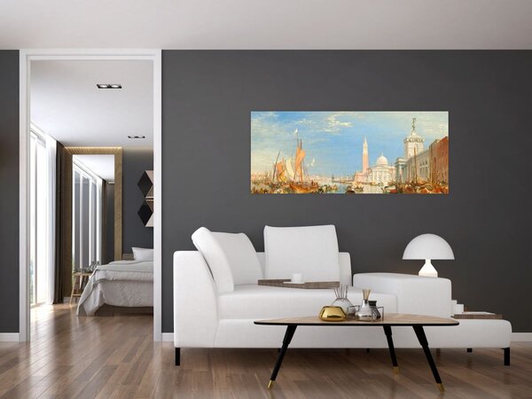 Kép - Joseph Mallord William Turner, Venice the Dogana and San Giorgio Maggiore, reprodukciók (120x50 cm)