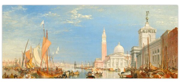 Kép - Joseph Mallord William Turner, Venice the Dogana and San Giorgio Maggiore, reprodukciók (120x50 cm)