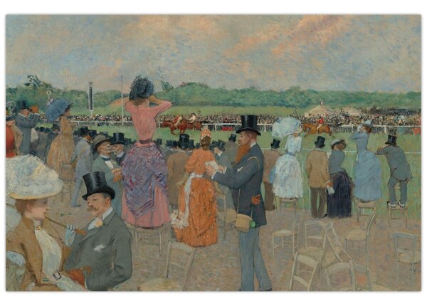 Kép - Jean-Louis Forain, The Races at Longchamp, reprodukciók (90x60 cm)
