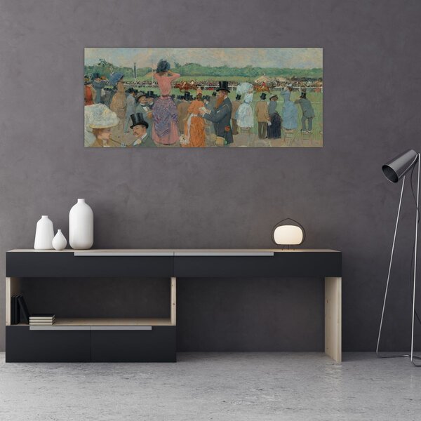 Kép - Jean-Louis Forain, The Races at Longchamp, reprodukciók (120x50 cm)