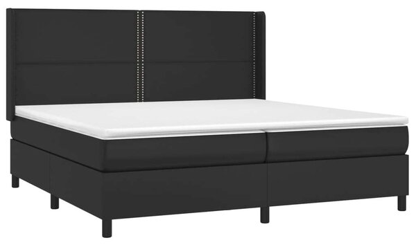 VidaXL Fekete Műbőr Ágy - 200x200 cm