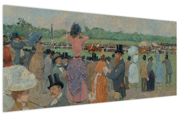 Kép - Jean-Louis Forain, The Races at Longchamp, reprodukciók (120x50 cm)