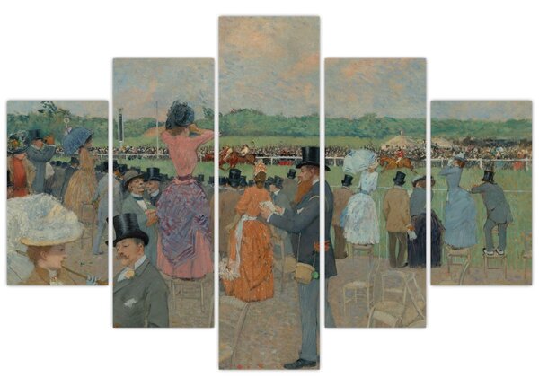 Kép - Jean-Louis Forain, The Races at Longchamp, reprodukciók (150x105 cm)