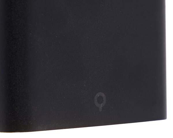 Modern kültéri fali lámpa fekete 11,5 cm beépített LED-del IP65 - Batt