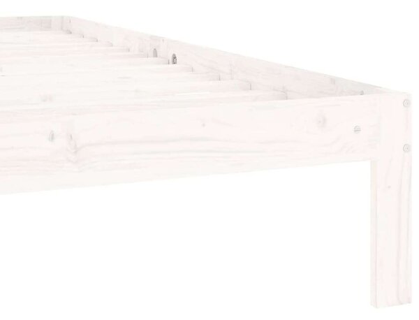 VidaXL fehér tömör fenyőfa ágykeret 100 x 200 cm