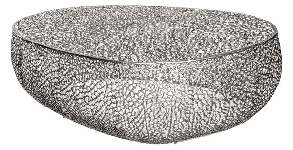 Dohányzóasztal BREGENZ 120 cm, ezüst